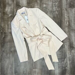 BOA Because Of Alice Cream Classic Blazer With Belt